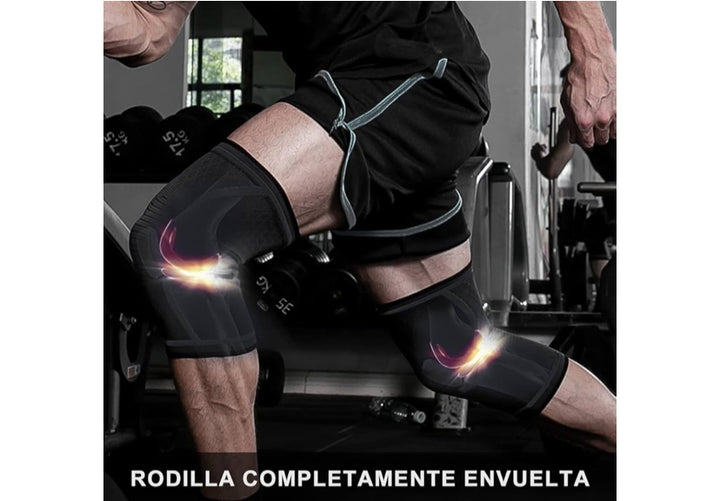 1 Par de Rodilleras Deportivas, Rodilleras Elásticas Antideslizantes, Protege tus Rodillas，Adecuado para Voleibol, Baloncesto, GYM, Correr, Ciclismo de Montaña, Deportes Al Aire Libre, etc