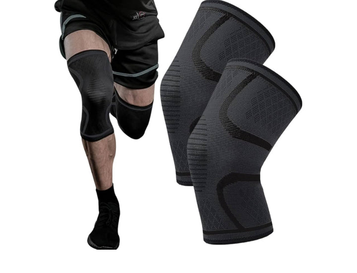 1 Par de Rodilleras Deportivas, Rodilleras Elásticas Antideslizantes, Protege tus Rodillas，Adecuado para Voleibol, Baloncesto, GYM, Correr, Ciclismo de Montaña, Deportes Al Aire Libre, etc