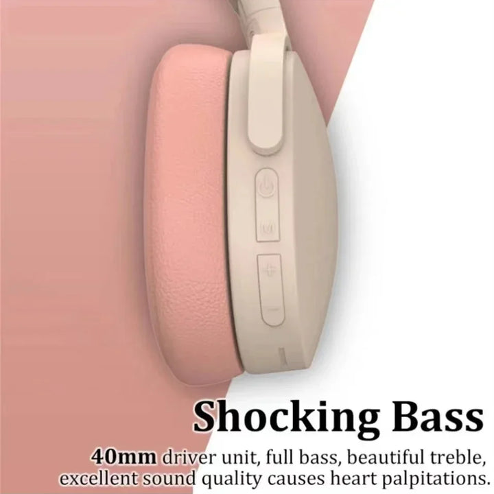 Auriculares inalámbricos Bluetooth de moda, estéreo HIFI, deportivos, con auriculares, reproductor de música TF/AUX y micrófono.