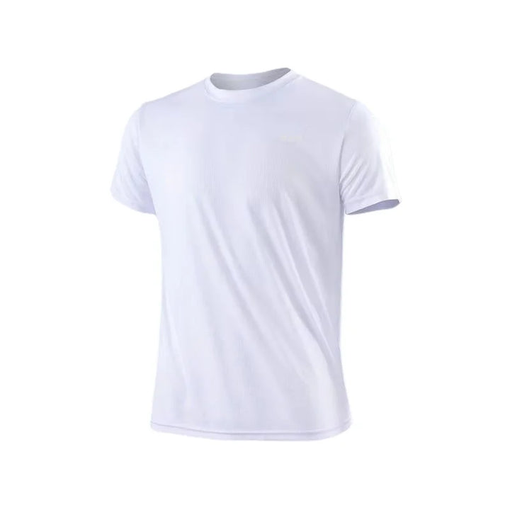 Camiseta deportiva de manga corta de secado rápido para hombre, para gimnasio, running, con absorción de humedad y cuello redondo, para entrenamiento, ejercicio, gimnasio, ligera