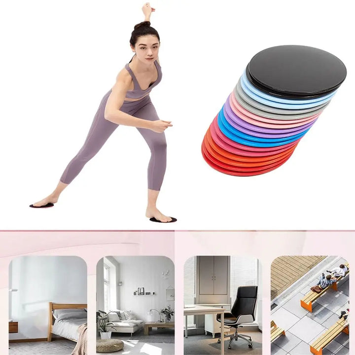 Accesorios para entrenamiento de cuerpo completo, deslizadores de fitness, entrenamiento abdominal, equipo deportivo de yoga, almohadilla deslizante, disco deslizante