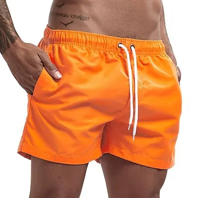 Bañador corto para hombre, de secado rápido, transpirable, con cordón y bolsillos para surfear en la playa en verano.