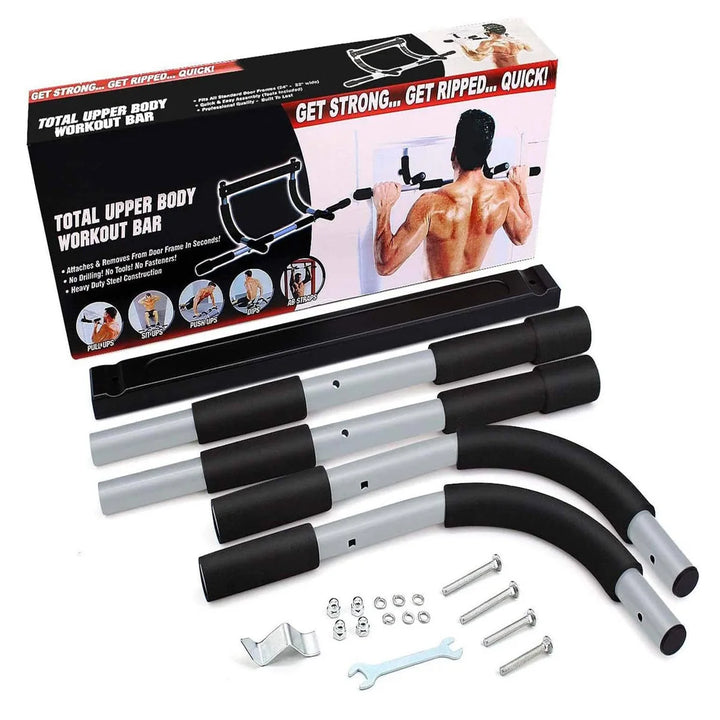Barra horizontal para dominadas en interiores, equipo de fitness, entrenamiento deportivo, barras paralelas sin golpes, barra para dominadas con marco de puerta